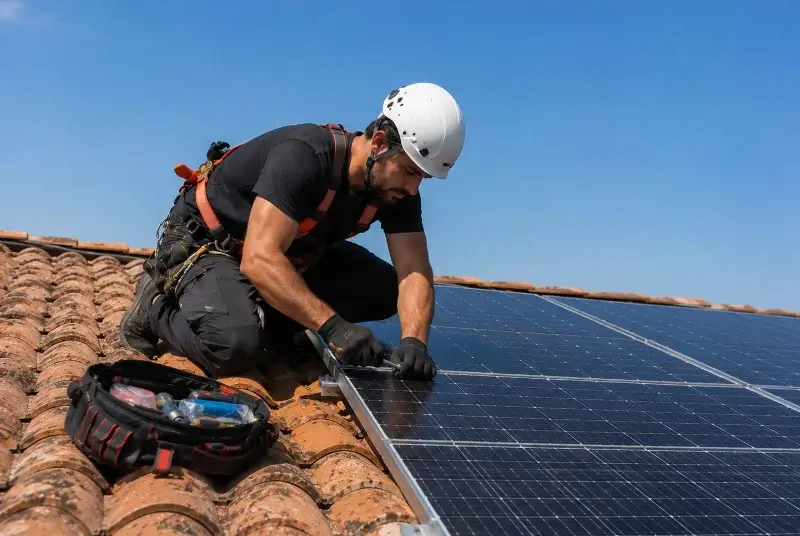 Maintenance et monitoring de panneaux solaires à Arue